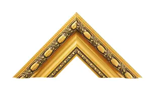White Background Picture Frame Imprime: Element of the frame isolated on a white background