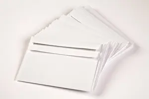 Office Supply Photography Imprime: Envelopes, white, reverse side