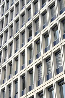 Deserted Building Exterior Imprime: Facade of a B