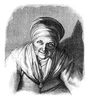 Old Illustration Art Imprime: Facsimile of an engraving chisel