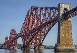 Puente Forth Imprime: El famoso Puente de Forth en Edimburgo.