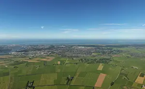 Países Bajos Imprime: Campos y paisaje desde arriba.
