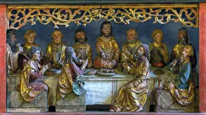 Jesus Christ Depiction Imprime: Figural representation of the Last Supper