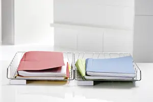 File Folder Organization Imprime: Filing baskets with folders