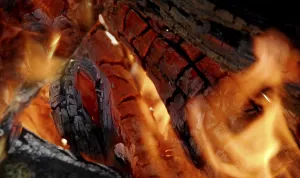 Close Up Fire Imprime: Fire