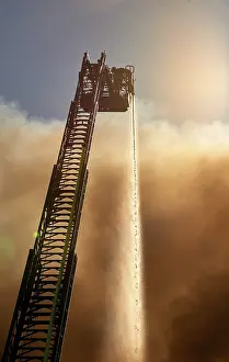 Firefighter At Work Imprime: Firefighter at work
