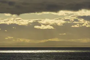 Scotland River Landscape Imprime: Firth of Forth with clouds at sunset