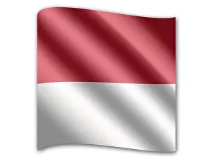 Monaco Flag Imprime: Flag of Monaco