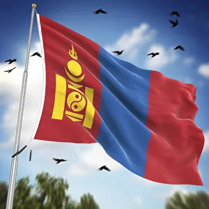 Impresiones de Bandera de Mongolia, Esta es una imagen generada por computadora y renderizada en 3D Imágenes Relacionadas Imprime: Bandera de Mongolia, esta es una imagen generada por computadora y renderizada en 3D.
