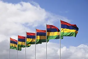 Island State Flags Imprime: Flags of Mauritius