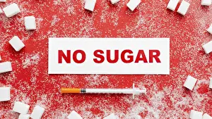 Venice Carnival Imprime: Flat lay no sugar message