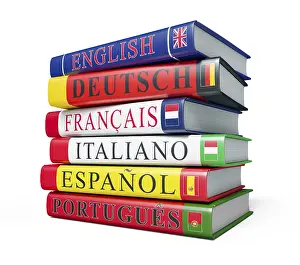 Education Learning Imprime: Foreign language study concept background