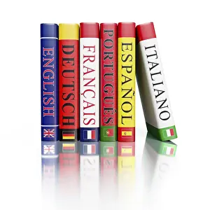Educational Institution Concept Imprime: Foreign language study concept background