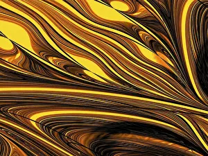 Marble Surface Design Imprime: Fractal marble texture - abstract computer-generated image