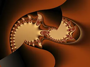 Abstract Computer Graphic Imprime: Fractal object