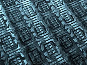 Arte Digital Imprime: Textura fractal - imagen abstracta generada por computadora.