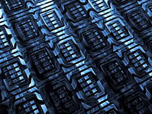 Arte Digital Imprime: Textura fractal - imagen generada por computadora abstracta.