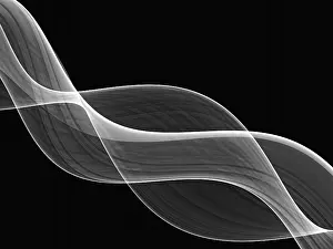 Arte Digital Imprime: Onda fractal - imagen generada por computadora abstracta.