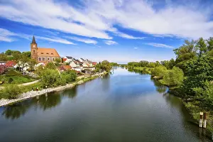 Brandenburg Waterway Imprime: Furstenberg Oder on the Oder-Spree Canal