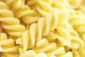 Full Frame Food Photography Imprime: Fusilli, boiled