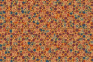 Geometrical Abstract Art Imprime: Geometric pattern template. template with trendy abstract geometric pattern