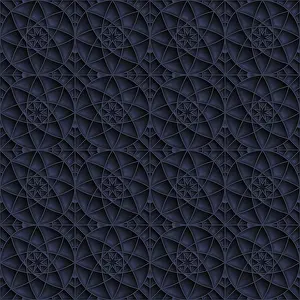 Mosaic Art Concept Imprime: Geometric star pattern, vector background