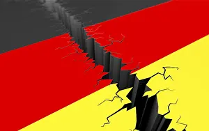 Deserted German Landscape Imprime: Germany is divided