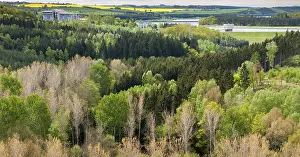 Germany Rural Landscapes Imprime: Germany, Greiz, Thuringia, Weidatal