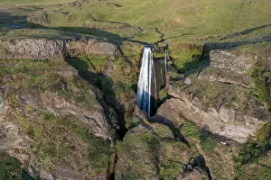 South Iceland Waterfall Imprime: Gljufrabui Waterfall