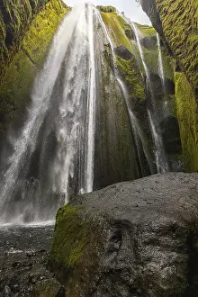 Icelandic Coastal Scenery Imprime: Gljufrabui waterfall