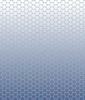 Geometric Abstract Design Imprime: A gradient hexagonal grid pattern