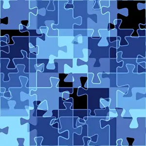 Seamless Pattern Design Imprime: Graphic seamless pattern puzzle
