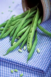 Green Beans Imprime: Green beans on a table