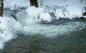 Thuringia Winter Landscape Imprime: Greiz, Thuringia, Triebitzbach