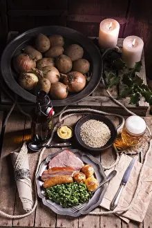 Northern Germany Meal Imprime: Grunkohl