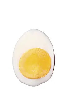 Close Up Egg Imprime: Halved egg