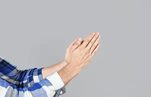 Christianity Faith Symbol Imprime: Two hands together in prayer position