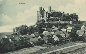 Castle In Thuringia Imprime: Hanstein Castle in Thuringia, Germany