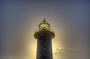 Fuerteventura Canary Islands Imprime: HDR, lighthouse, backlight, clouds