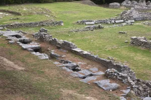 Croatian Historical Sites Imprime: High angle view of pits