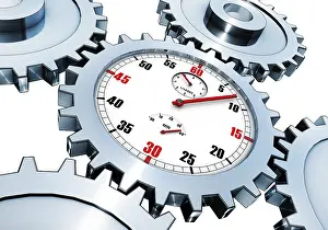 High Resolution Rendering Imprime: high resolution rendering of a time concept