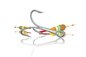 Angling Equipment Imprime: Hook and sinker