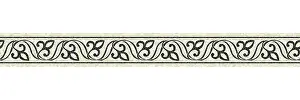 Colorful Ceramic Tiles Imprime: Horizontal border mosaic tiles, vector pattern
