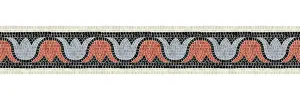 Mosaic Border Tiles Imprime: Horizontal border mosaic tiles, vector pattern
