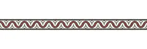 Colorful Mosaic Art Imprime: Horizontal border mosaic tiles, vector pattern