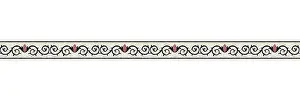 Ornate Decorative Item Imprime: Horizontal border mosaic tiles, vector pattern