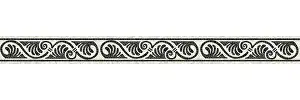 Ceramic Tile Pattern Imprime: Horizontal border mosaic tiles, vector pattern