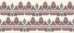 Colorful Spring Florals Imprime: Hungarian seamless vector pattern