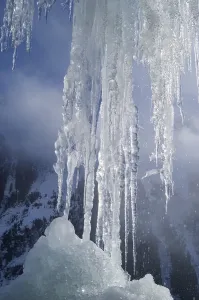 Frozen Winter Scene Imprime: Icicles