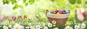 Traditional Easter Decorations Imprime: Idyll at Easter